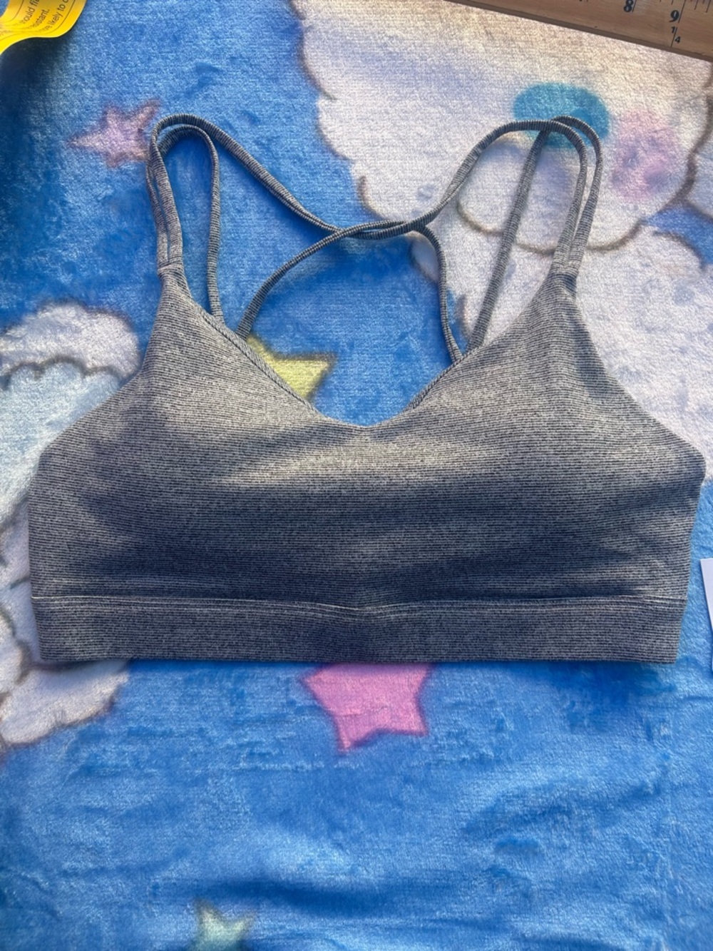 Old Navy Gray Seamless Strappy Sports Bralette
